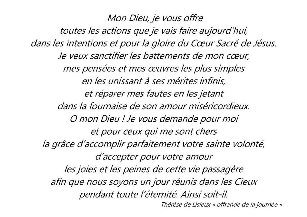 fête de Sainte Thérèse Paroisse Sainte Thérèse de la vallée du Cailly